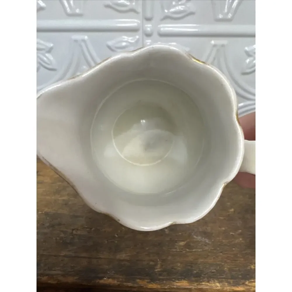 ORLEANS Z.S. & CO Bavaria Creamer Delicate Pink Rose ANTIQUE EXCELLENT